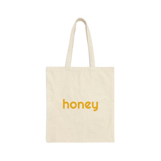 Honey Canvas Tote Bag